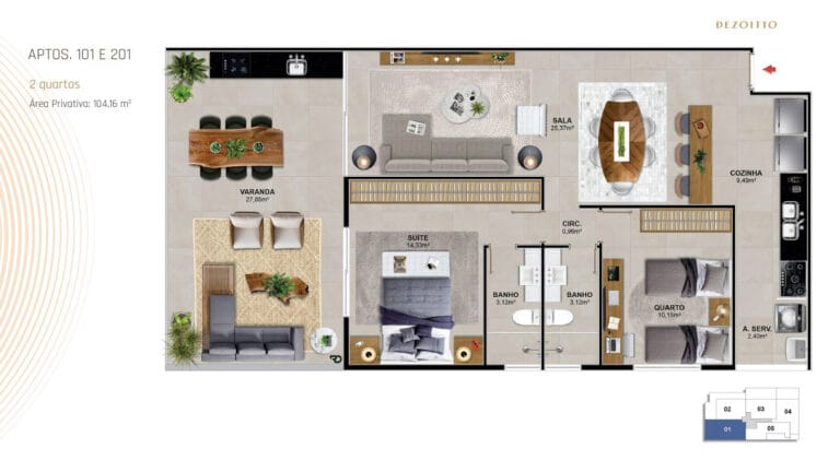 Planta 1